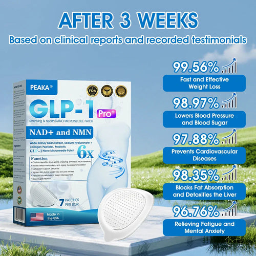 [Last Day Promotion 80% OFF🥇] 🇨🇦🏆𝐏𝐄𝐀𝐊𝐀® 𝐆𝐋𝐏-𝟏 & 𝐍𝐀𝐃+ 𝐒𝐥𝐢𝐦𝐦𝐢𝐧𝐠 & 𝐡𝐞𝐚𝐥𝐭𝐡 𝐍𝐀𝐍𝐎 𝐌𝐈𝐂𝐑𝐎𝐍𝐄𝐄𝐃𝐋𝐄 𝐏𝐀𝐓𝐂𝐇🔥(Zero Pain. 24/7 Release | Lose 20lbs FAST | 90% Sugar Drop | )👨‍⚕️💪
