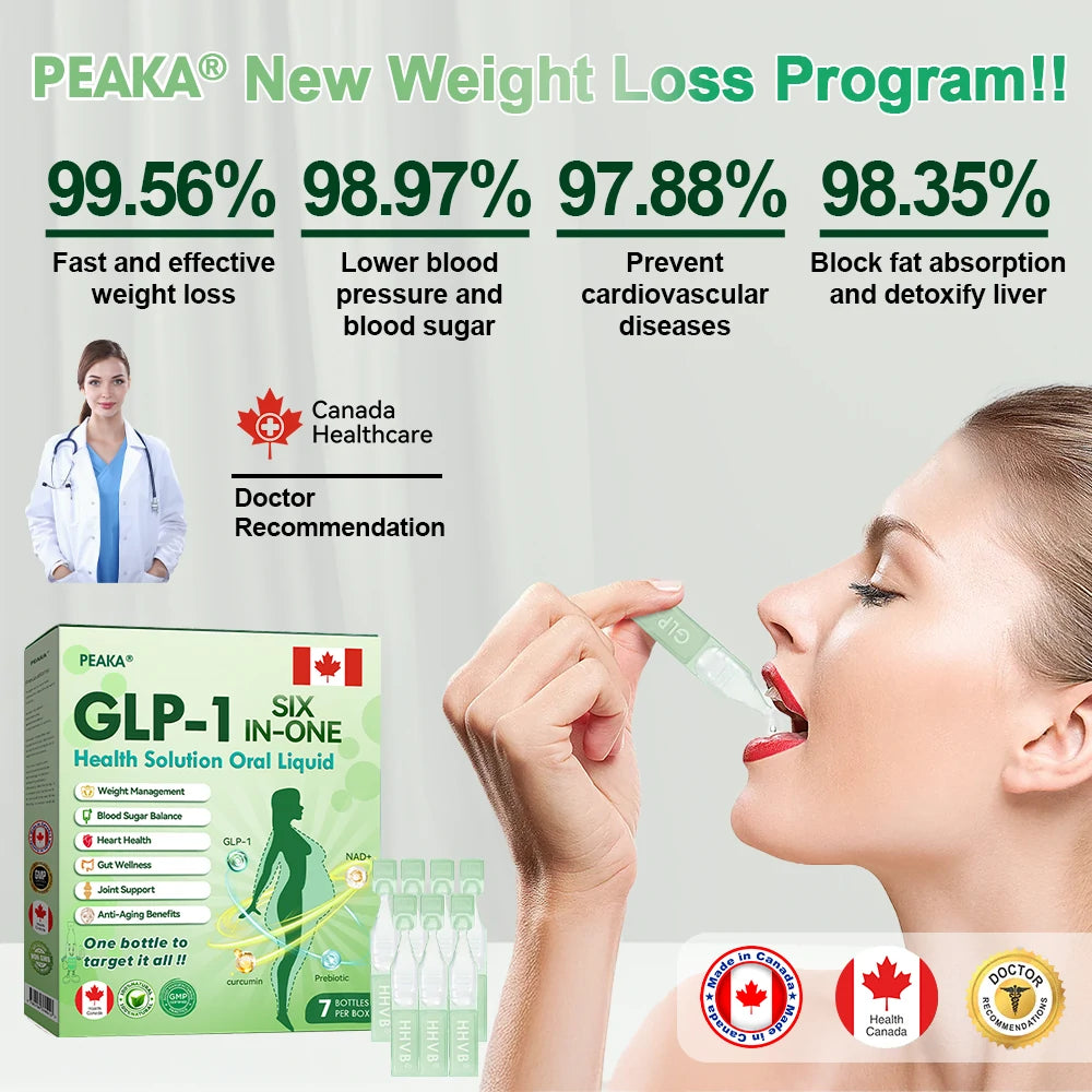 𝑶𝒇𝒇𝒊𝒄𝒊𝒂𝒍 𝑺𝒕𝒐𝒓𝒆 | Peaka®🇨🇦𝐺𝐿𝑃-𝟏  𝑺𝑰𝑿 𝑰𝑵-𝑶𝑵𝑬 𝑯𝒆𝒂𝒍𝒕𝒉 𝑺𝒐𝒍𝒖𝒕𝒊𝒐𝒏 𝑶𝒓𝒂𝒍 𝑳𝒊𝒒𝒖𝒊𝒅  (𝐉𝐮𝐬𝐭 𝐨𝐧𝐞 𝐝𝐨𝐬𝐞 𝐚 𝐝𝐚𝐲 𝐯𝐢𝐬𝐢𝐛𝐥𝐞 𝐜𝐡𝐚𝐧𝐠𝐞𝐬 𝐢𝐧 𝟕 𝐝𝐚𝐲𝐬） ✅ 𝐅𝐨𝐫 𝐨𝐛𝐞𝐬𝐢𝐭𝐲, 𝐜𝐚𝐫𝐝𝐢𝐨𝐯𝐚𝐬𝐜𝐮𝐥𝐚𝐫 𝐡𝐞𝐚𝐥𝐭𝐡, 𝐝𝐢𝐚𝐛𝐞𝐭𝐞𝐬, 𝐬𝐥𝐞𝐞𝐩 𝐚𝐩𝐧𝐞𝐚, 𝐣𝐨𝐢𝐧𝐭 𝐢𝐬𝐬𝐮𝐞𝐬, 𝐚𝐧𝐝 𝐦𝐨𝐫𝐞
